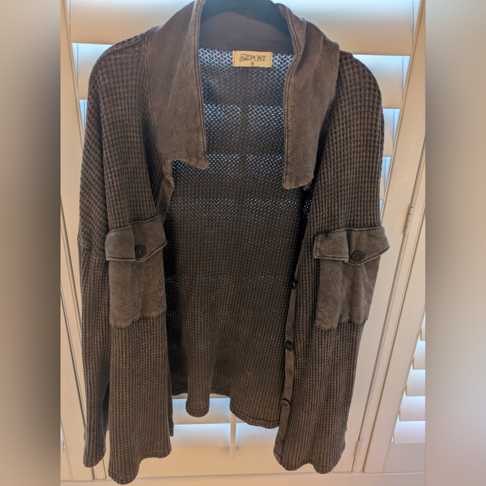 The Post Brown Button Down